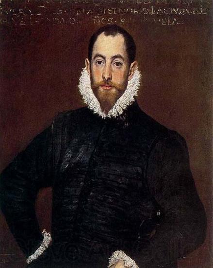 GRECO, El Portrait of a Gentleman from the Casa de Leiva France oil painting art